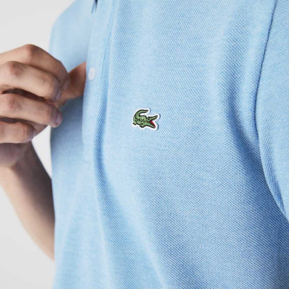 Lacoste Original L.12.12 Slim Fit Petit Pique Algodon Azules | 0985-LIVTB