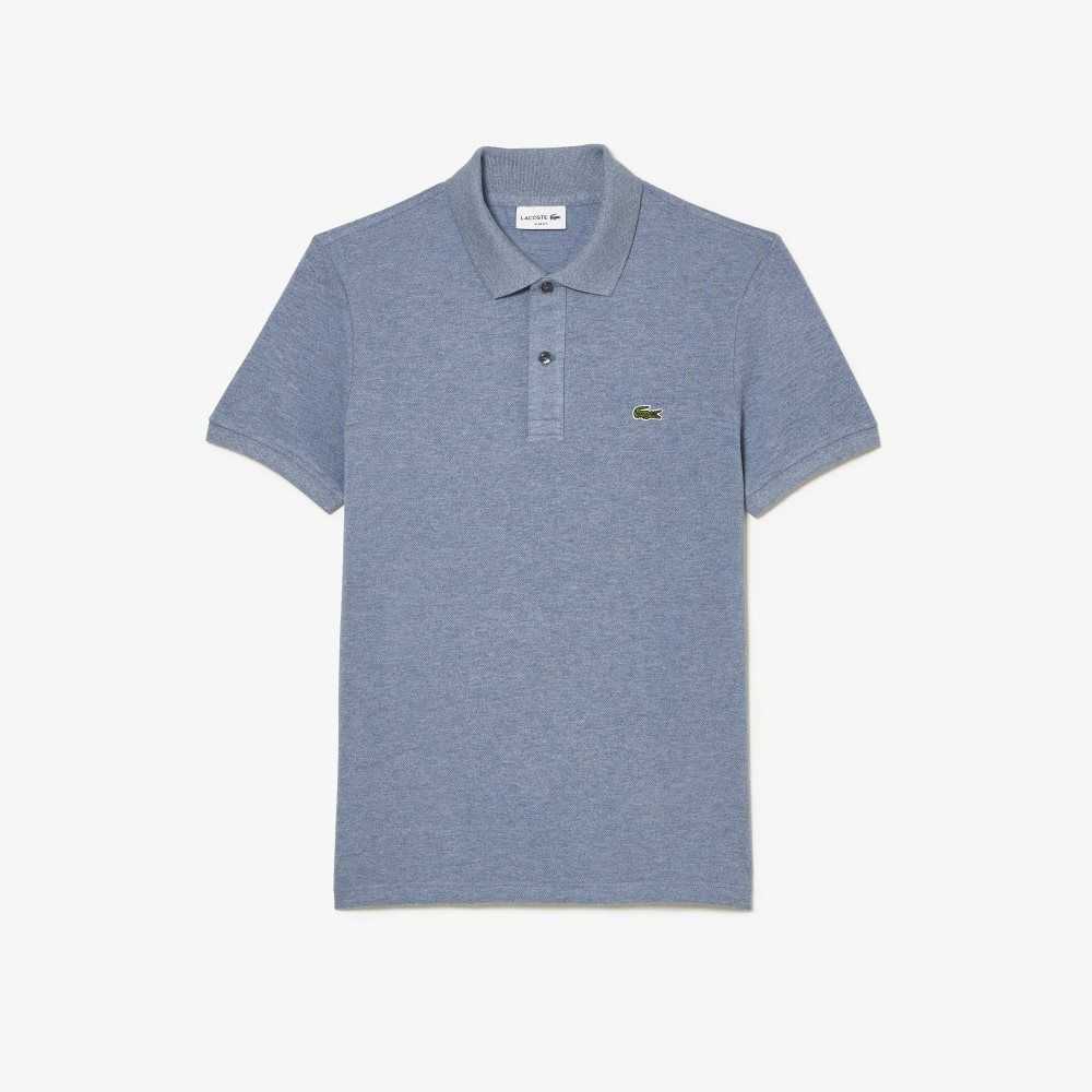 Lacoste Original L.12.12 Slim Fit Petit Pique Algodon Azules | 1059-SBNCJ