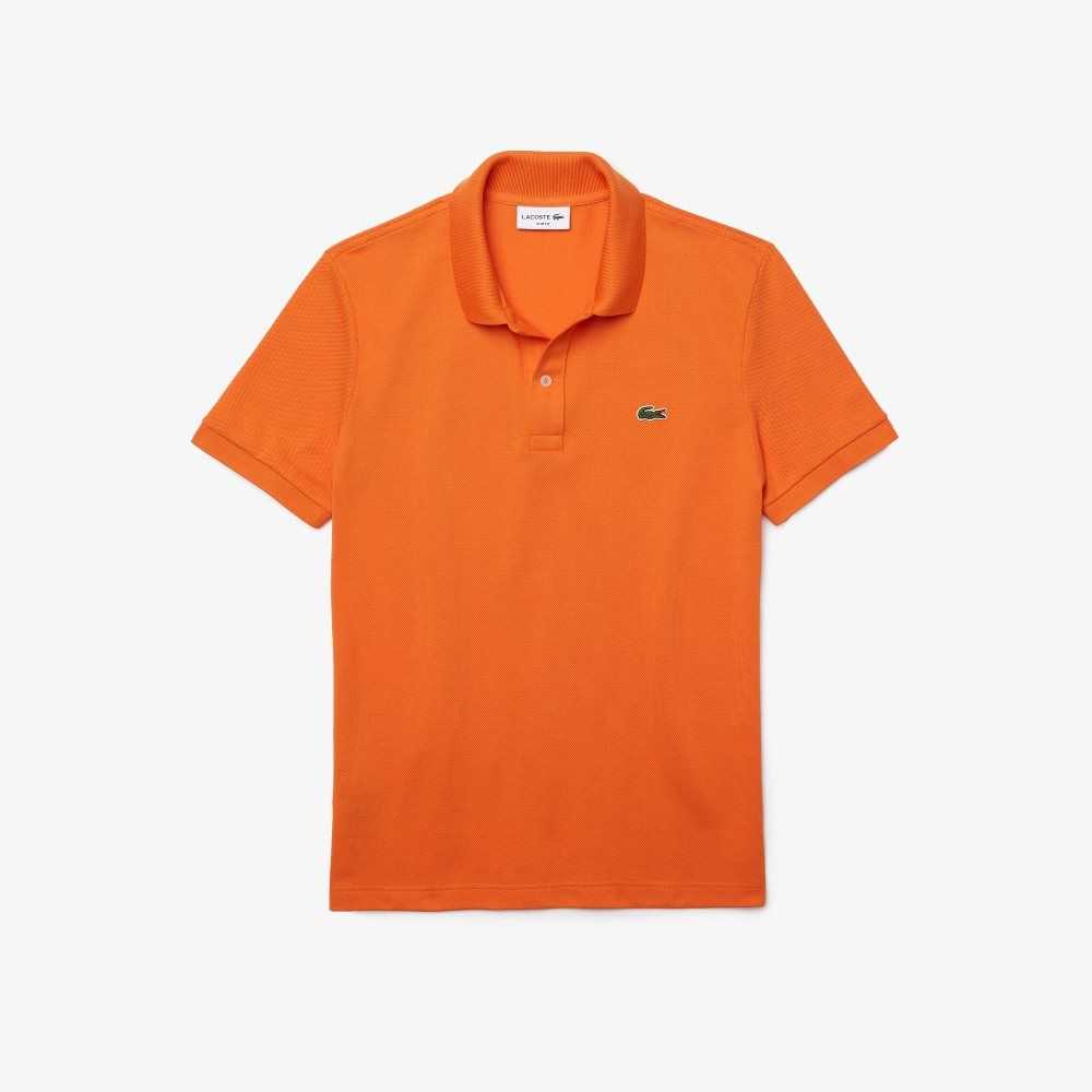 Lacoste Original L.12.12 Slim Fit Petit Pique Algodon Naranjas | 1249-GYMFV