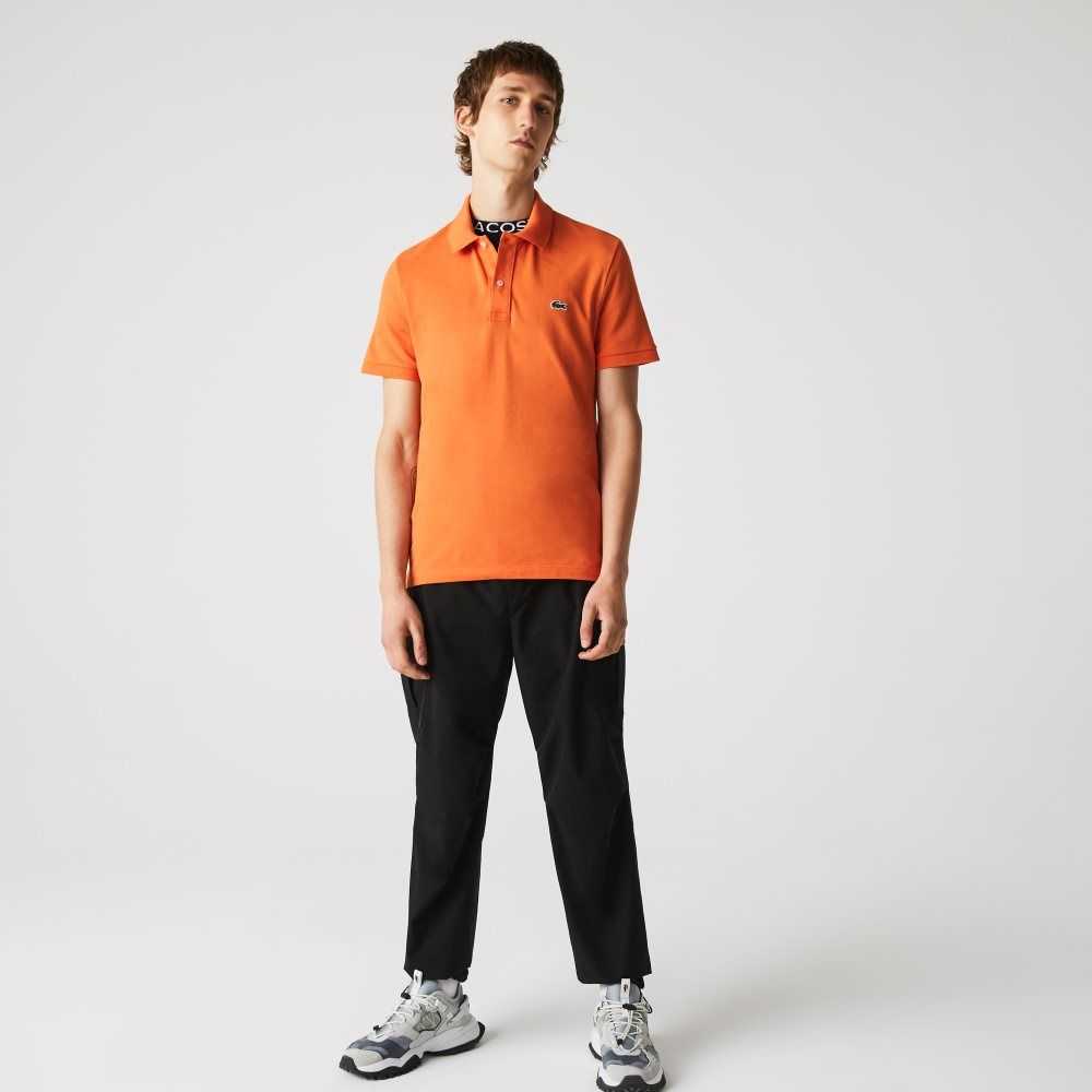 Lacoste Original L.12.12 Slim Fit Petit Pique Algodon Naranjas | 1249-GYMFV