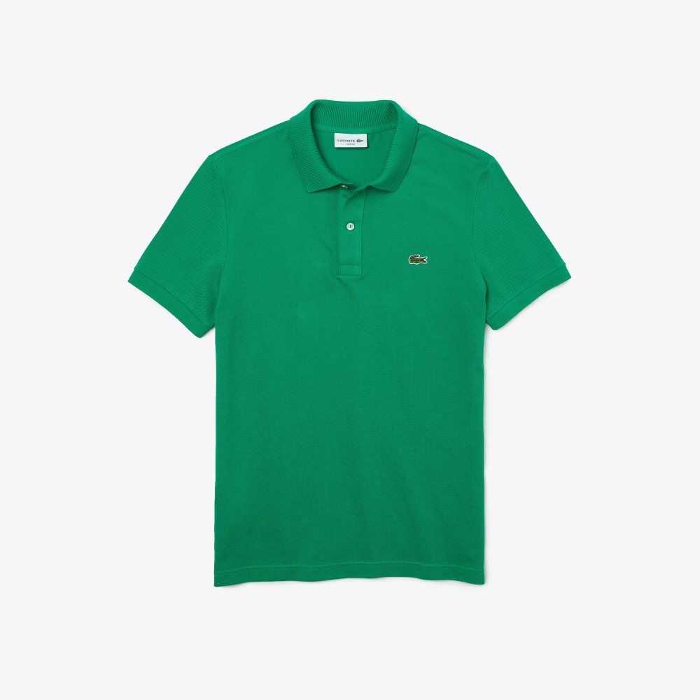 Lacoste Original L.12.12 Slim Fit Petit Pique Algodon Verde | 1384-PDGBF