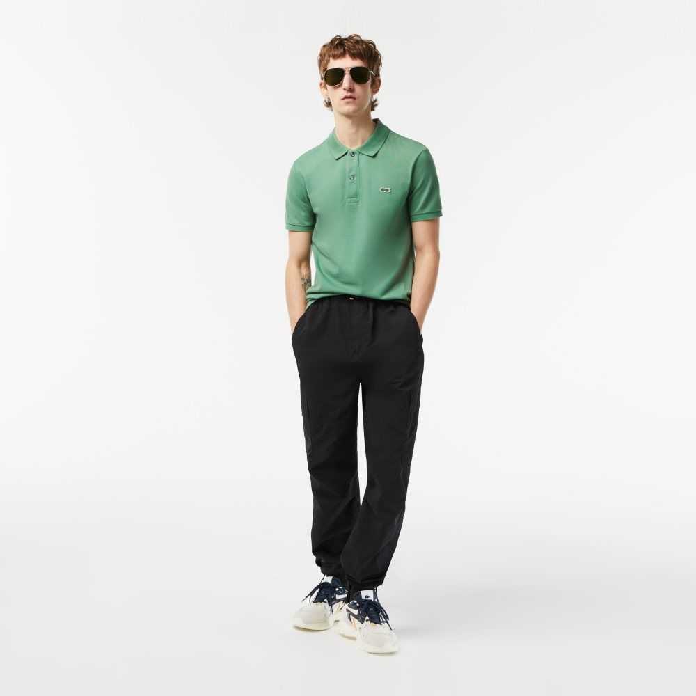 Lacoste Original L.12.12 Slim Fit Petit Pique Algodon Kaki Verde | 1403-YNZSE