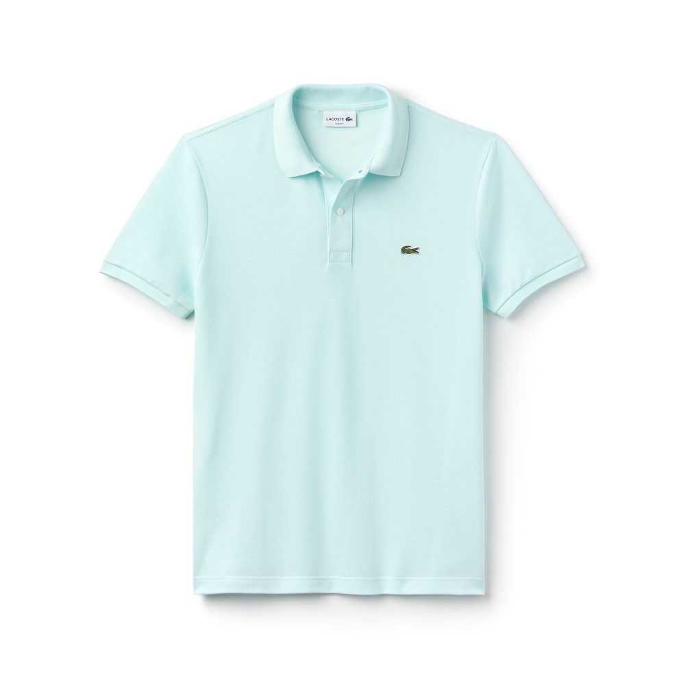 Lacoste Original L.12.12 Slim Fit Petit Pique Algodon Azules | 1823-EYBHS