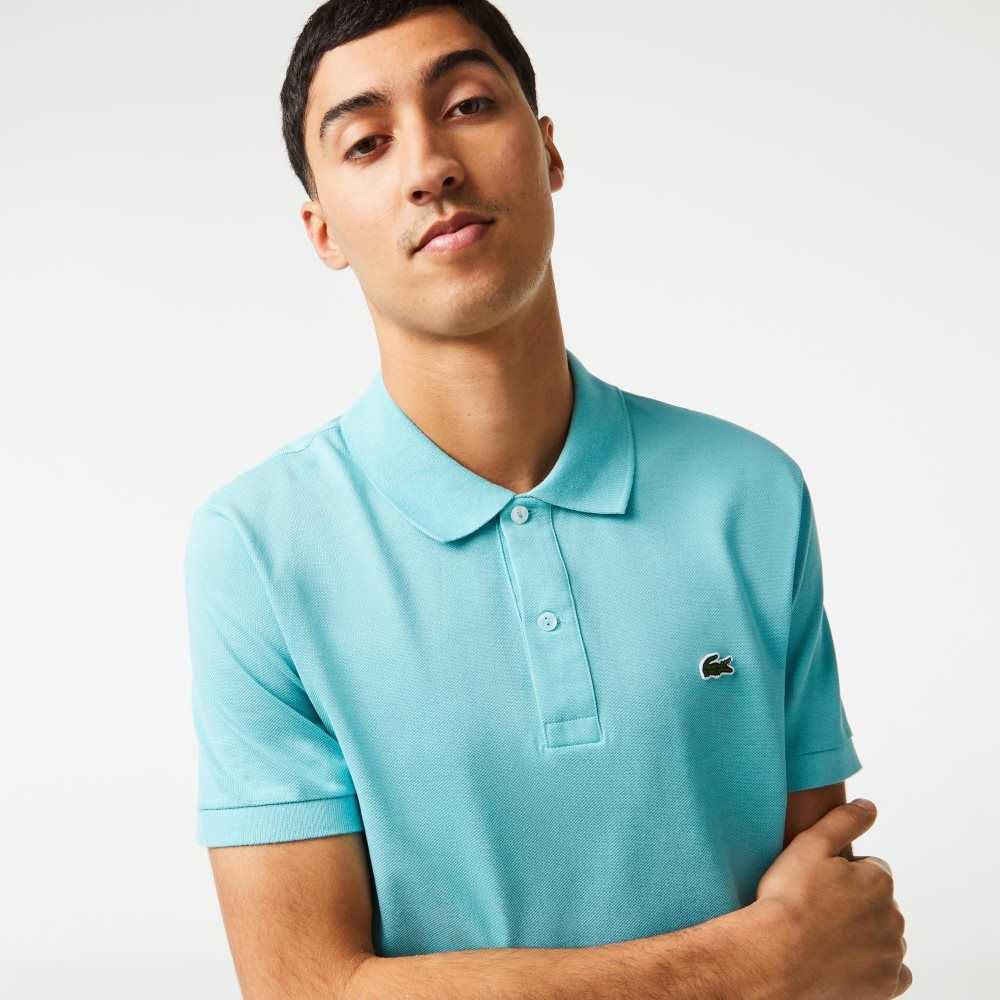 Lacoste Original L.12.12 Slim Fit Petit Pique Algodon Verde Menta | 1849-ICYHS