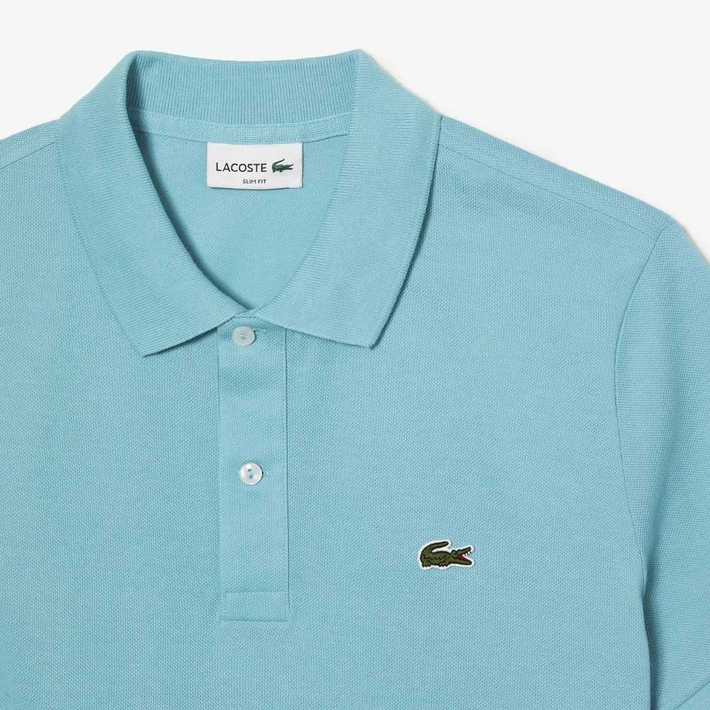 Lacoste Original L.12.12 Slim Fit Petit Pique Algodon Verde Menta | 1849-ICYHS