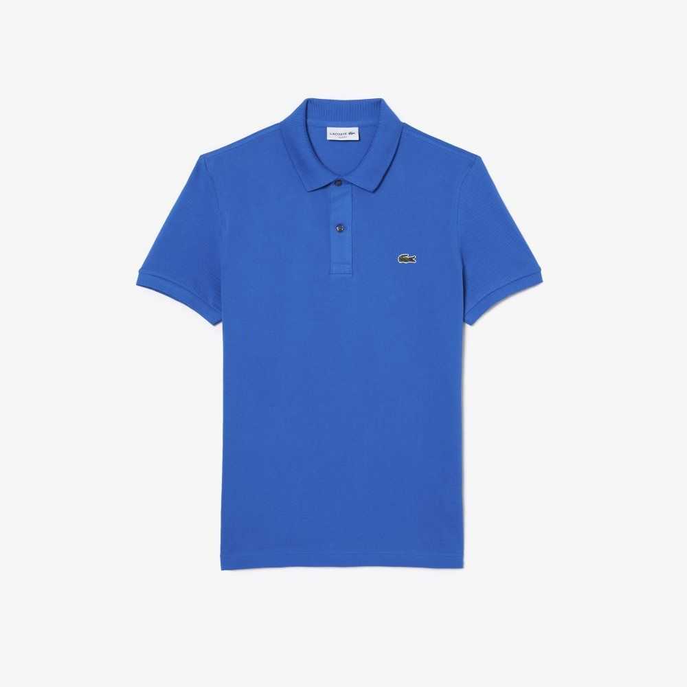 Lacoste Original L.12.12 Slim Fit Petit Pique Algodon Azules | 2706-NJXUO