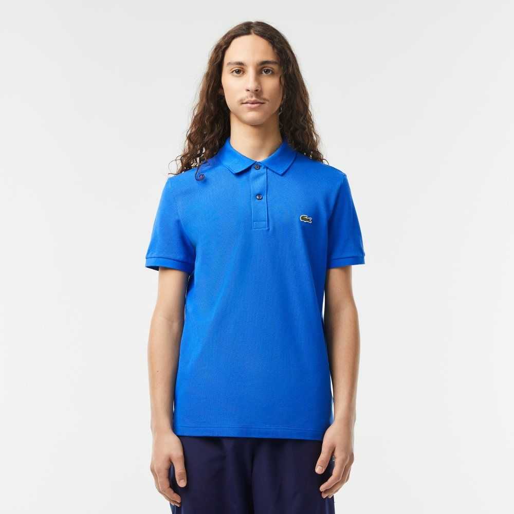 Lacoste Original L.12.12 Slim Fit Petit Pique Algodon Azules | 2706-NJXUO