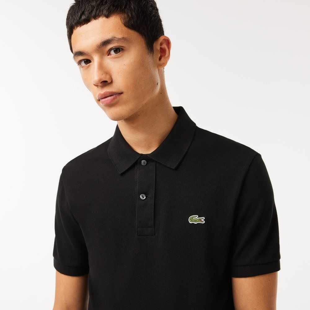 Lacoste Original L.12.12 Slim Fit Petit Pique Algodon Negras | 2854-ARQJY