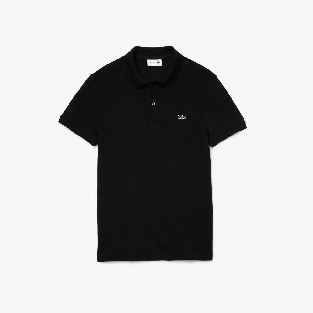 Lacoste Original L.12.12 Slim Fit Petit Pique Algodon Negras | 2854-ARQJY