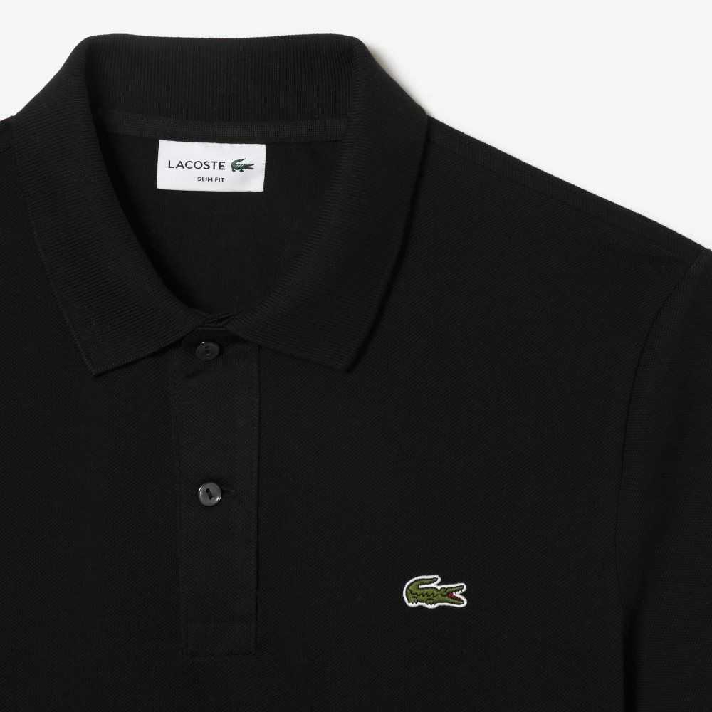 Lacoste Original L.12.12 Slim Fit Petit Pique Algodon Negras | 2854-ARQJY