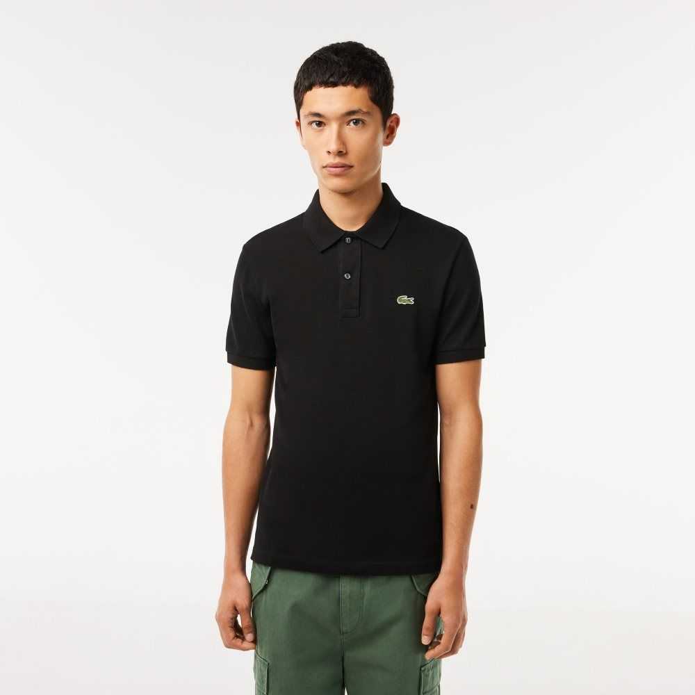 Lacoste Original L.12.12 Slim Fit Petit Pique Algodon Negras | 2854-ARQJY