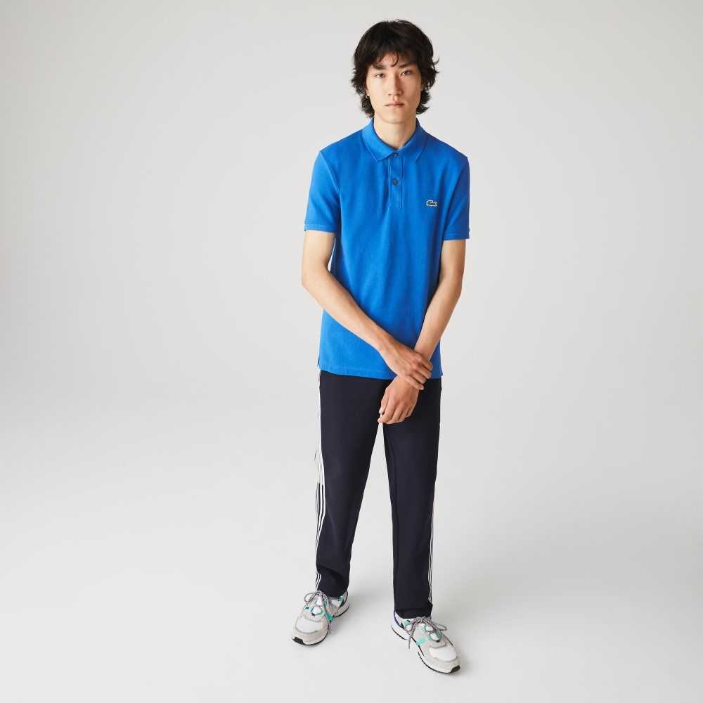 Lacoste Original L.12.12 Slim Fit Petit Pique Algodon Azules | 2931-NMAHS