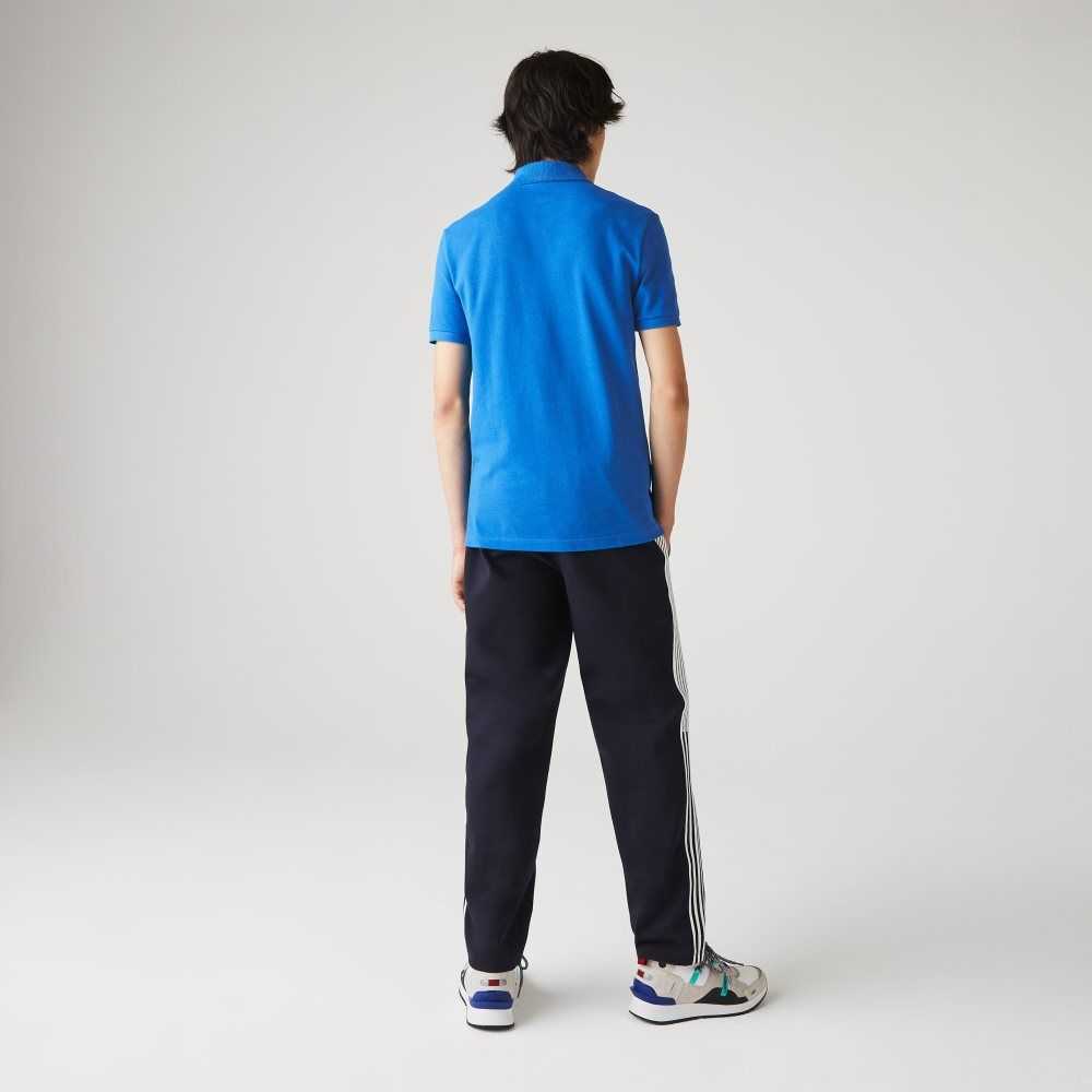 Lacoste Original L.12.12 Slim Fit Petit Pique Algodon Azules | 2931-NMAHS