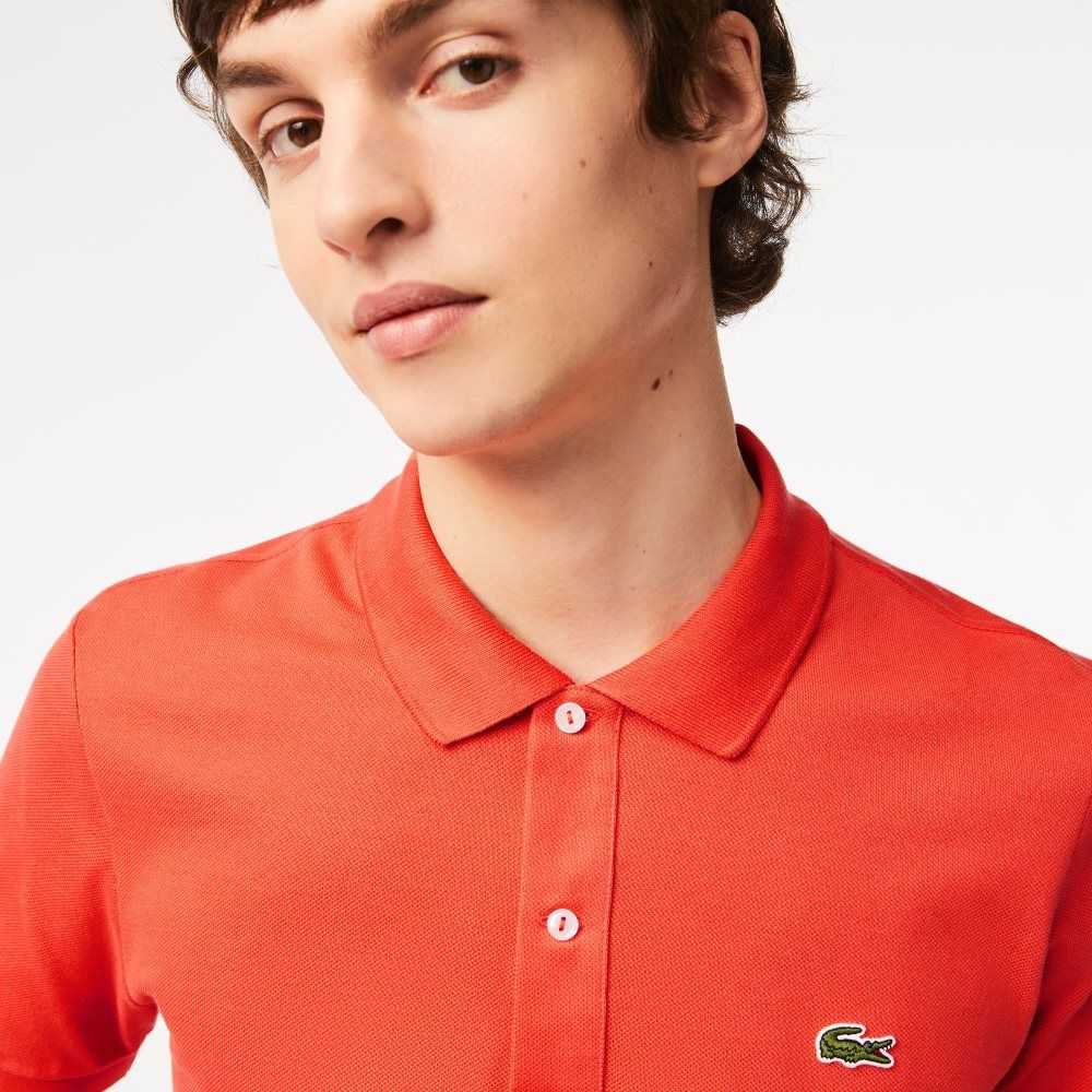 Lacoste Original L.12.12 Slim Fit Petit Pique Algodon Naranjas | 2938-CJZGF