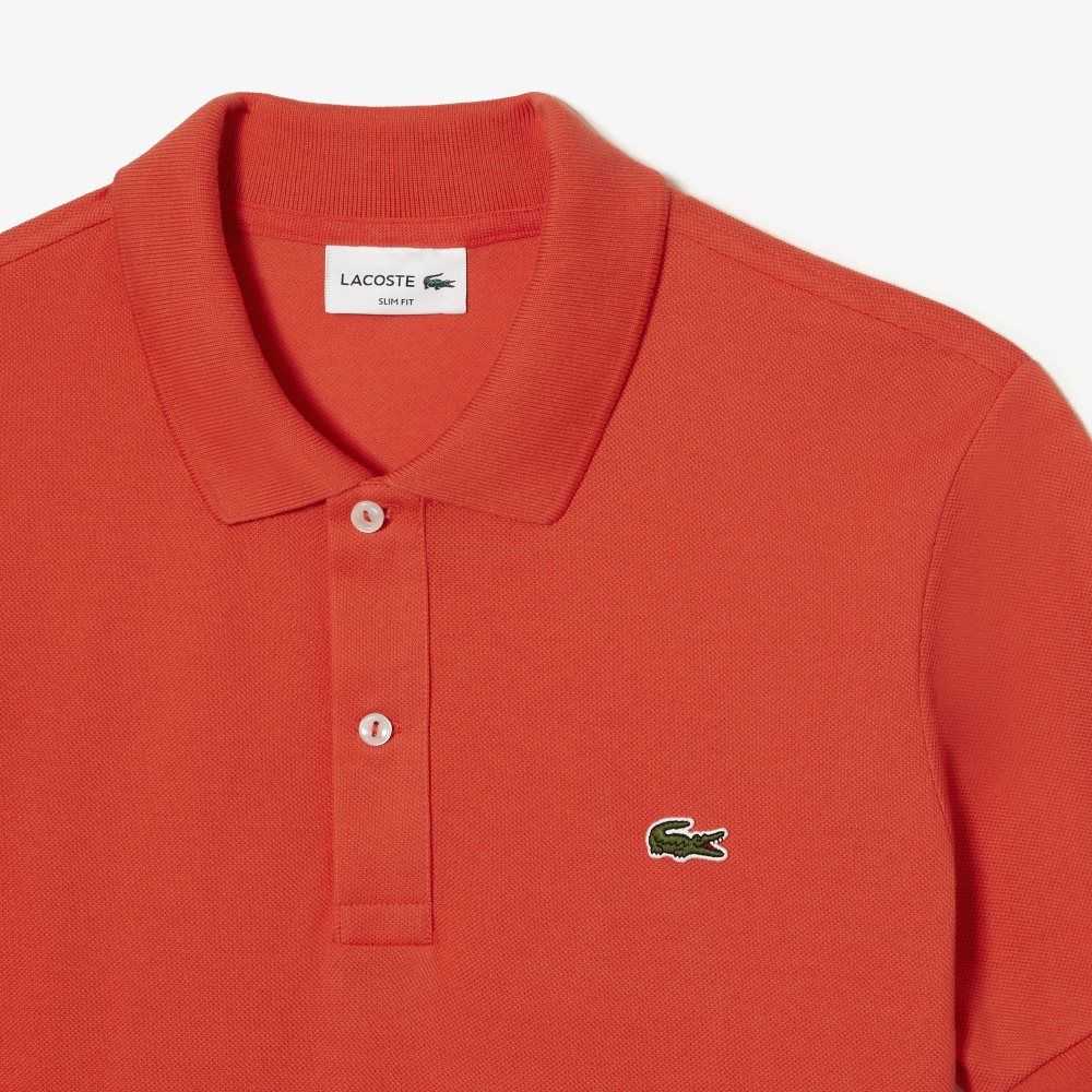 Lacoste Original L.12.12 Slim Fit Petit Pique Algodon Naranjas | 2938-CJZGF