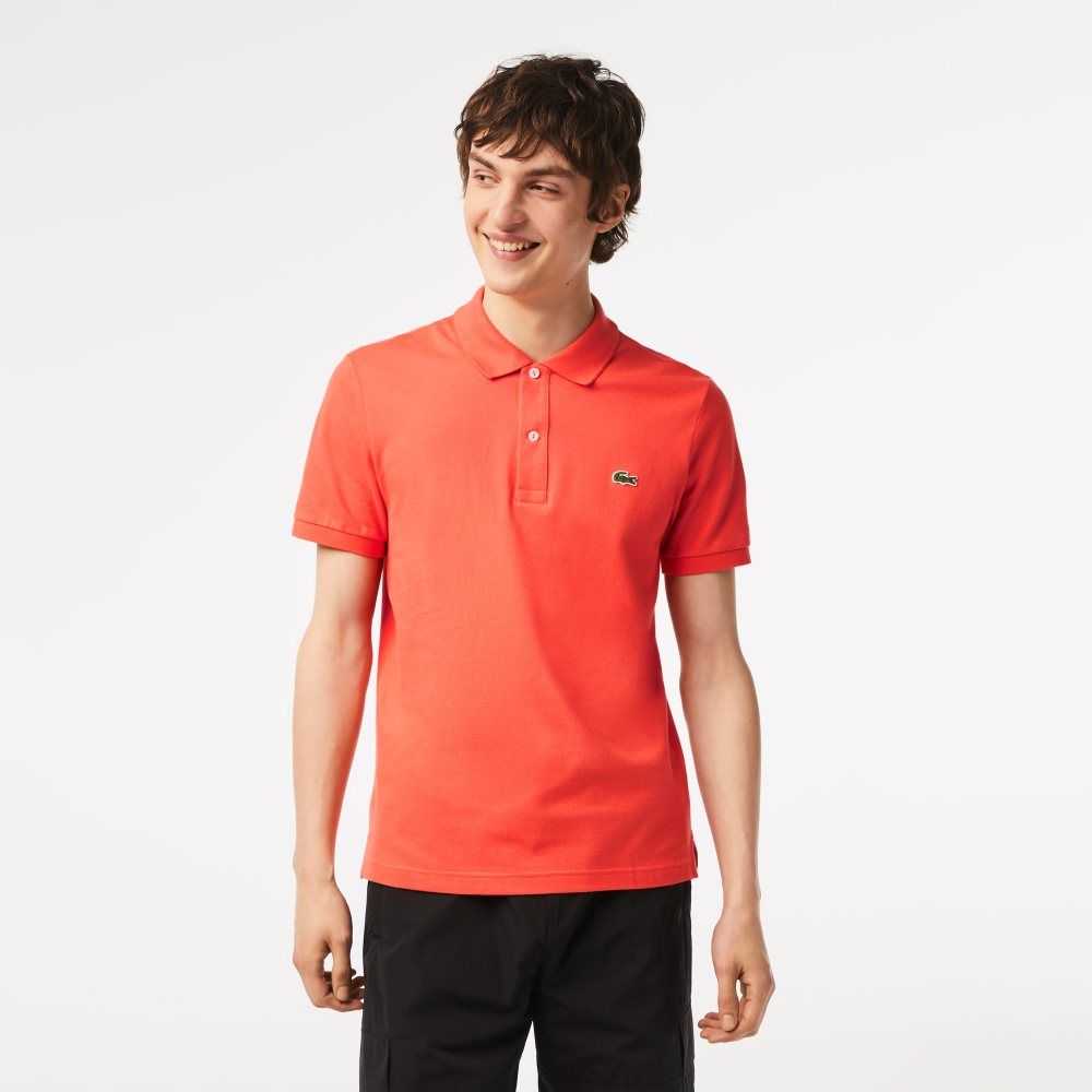 Lacoste Original L.12.12 Slim Fit Petit Pique Algodon Naranjas | 2938-CJZGF