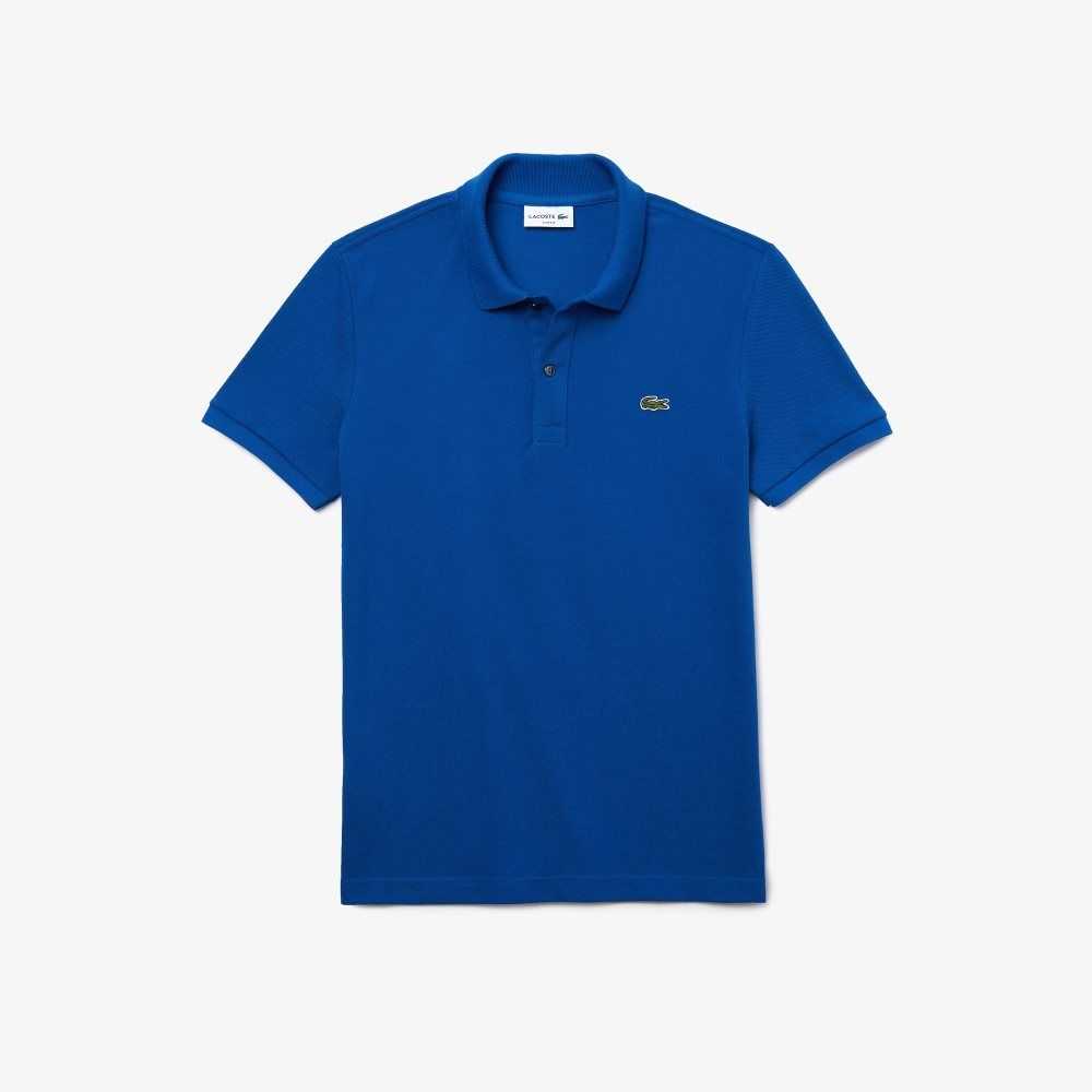 Lacoste Original L.12.12 Slim Fit Petit Pique Algodon Azules | 2986-IUENC