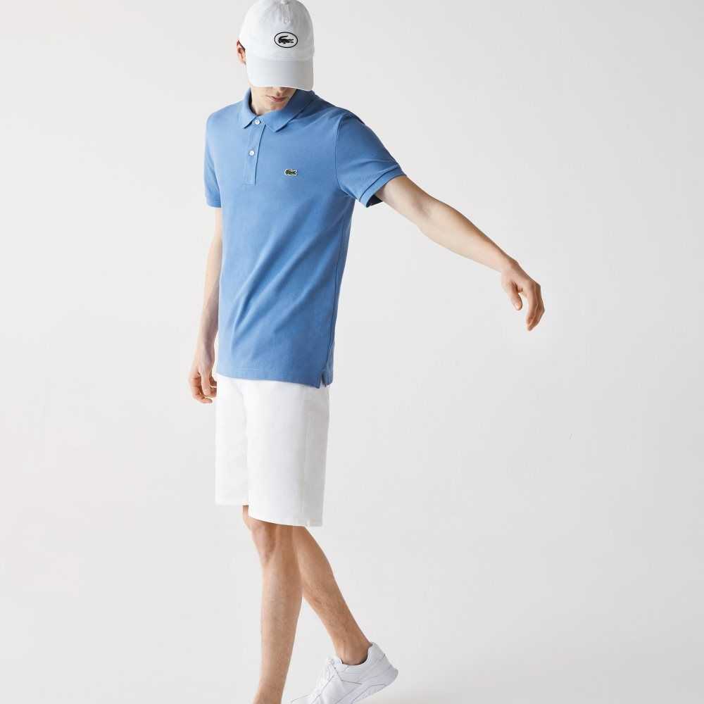 Lacoste Original L.12.12 Slim Fit Petit Pique Algodon Azules | 3625-GNDYR