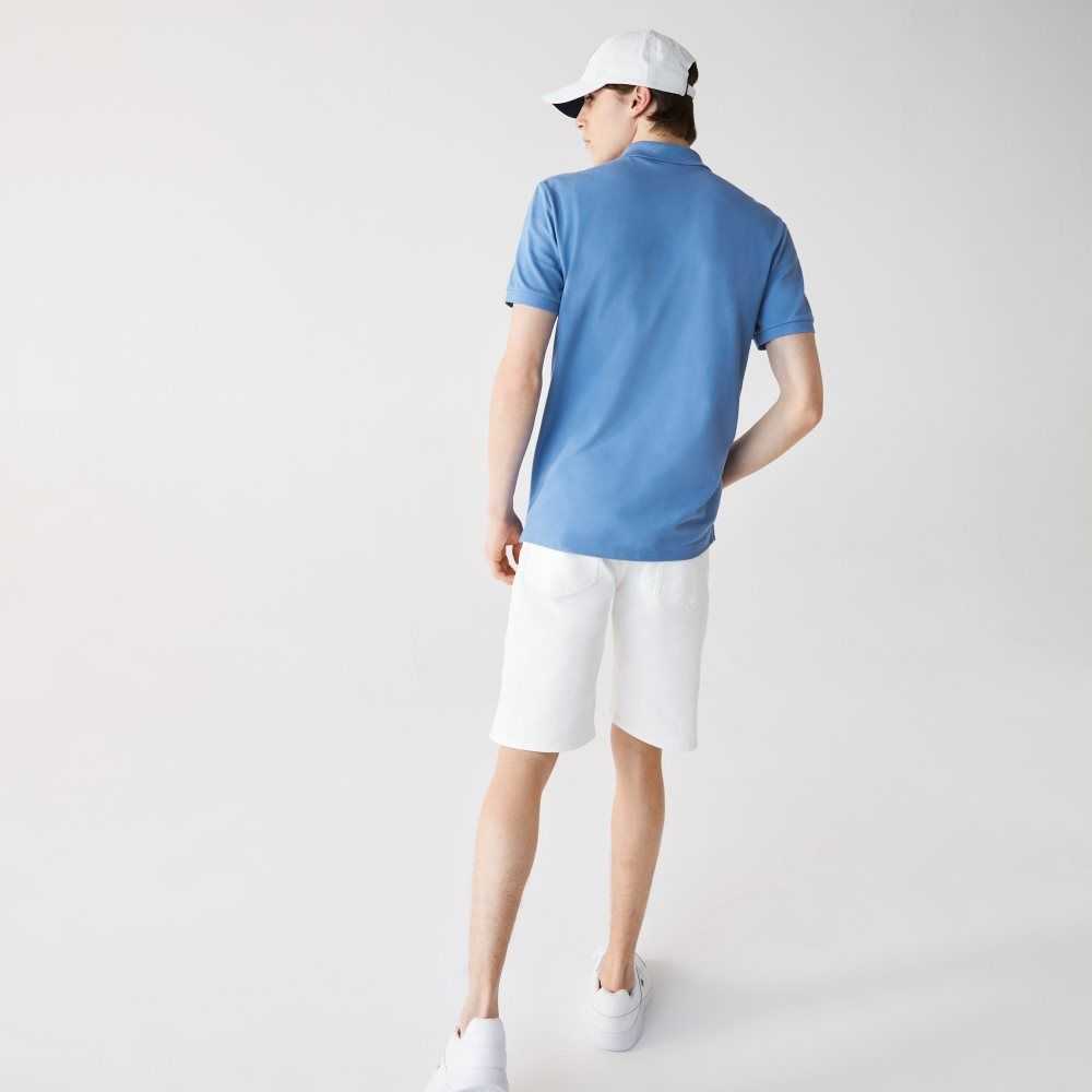 Lacoste Original L.12.12 Slim Fit Petit Pique Algodon Azules | 3625-GNDYR