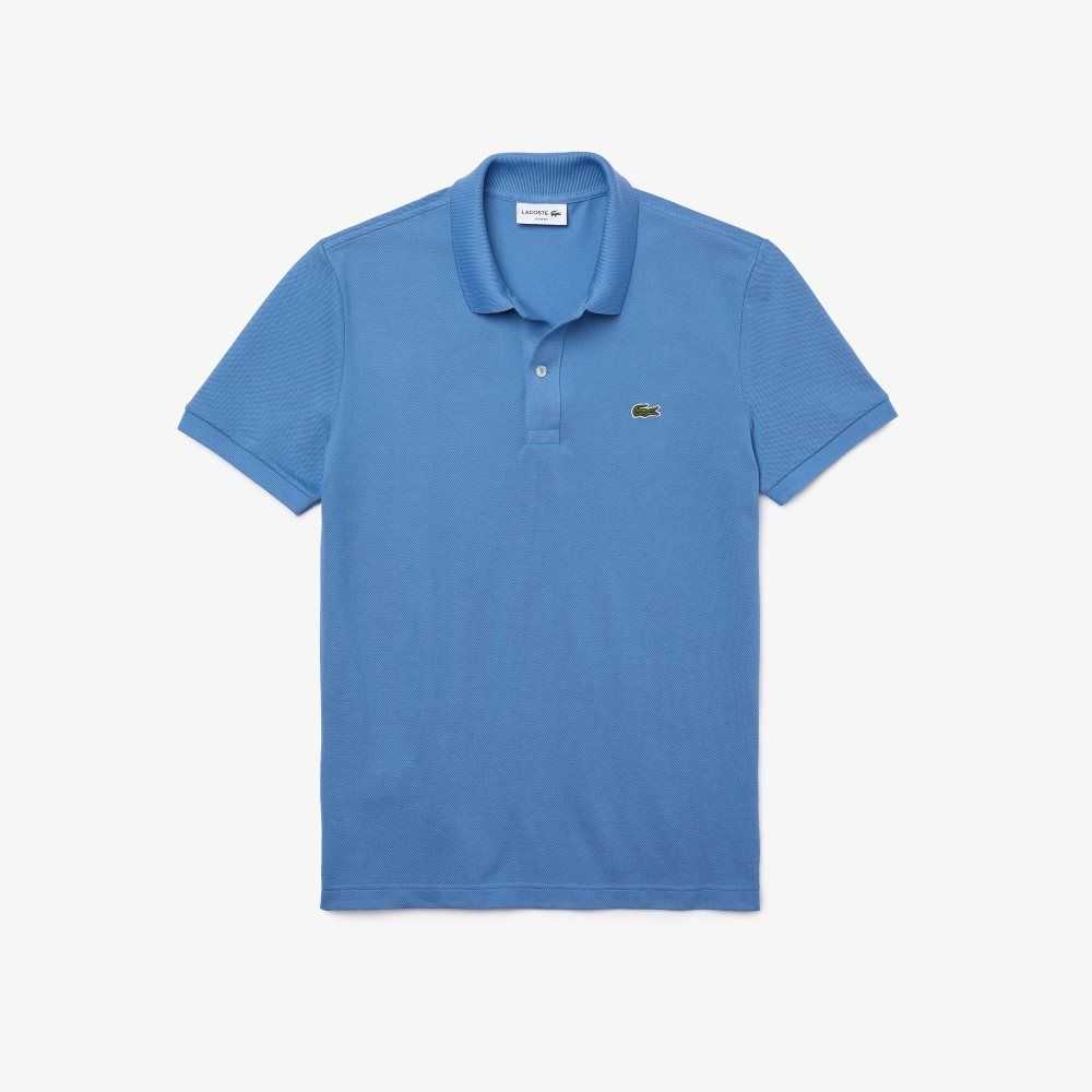 Lacoste Original L.12.12 Slim Fit Petit Pique Algodon Azules | 3625-GNDYR