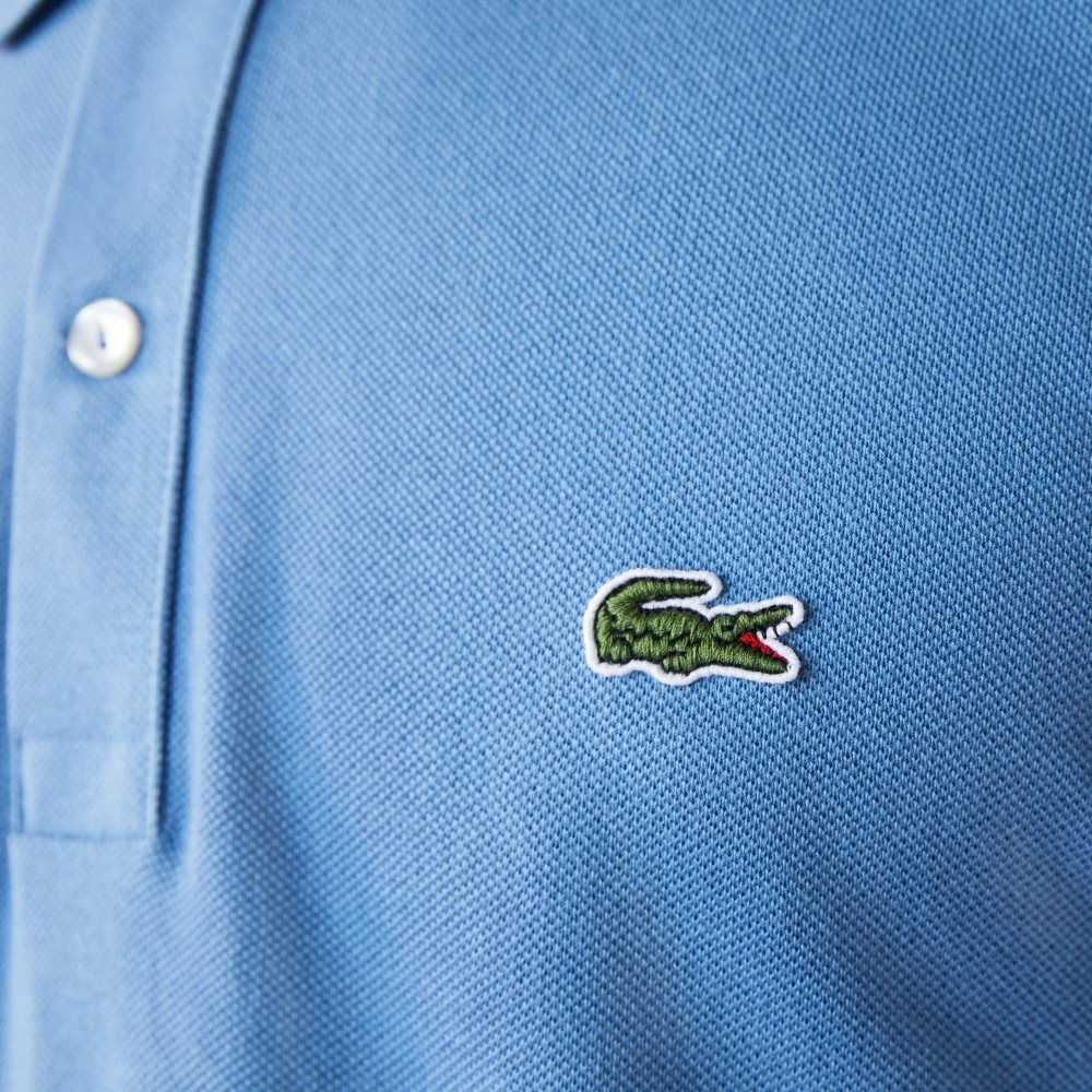 Lacoste Original L.12.12 Slim Fit Petit Pique Algodon Azules | 3625-GNDYR