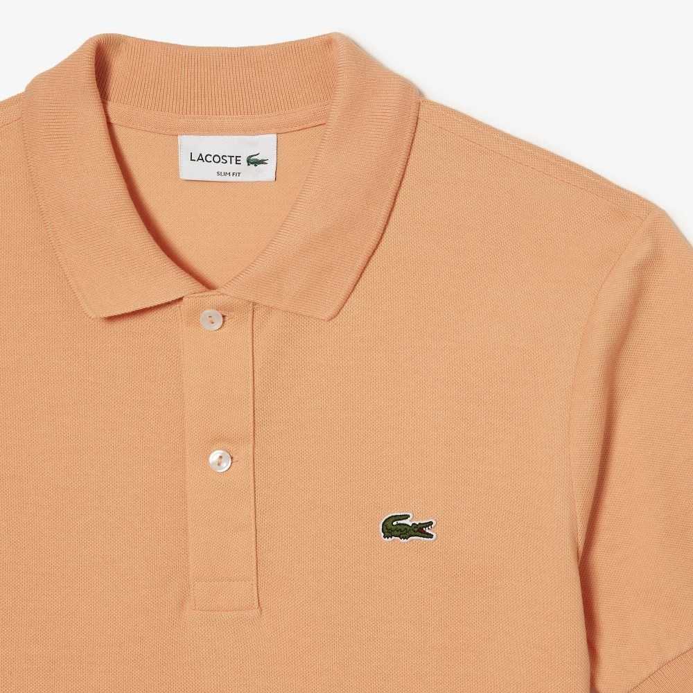 Lacoste Original L.12.12 Slim Fit Petit Pique Algodon Naranjas Claro | 3740-XCDYF