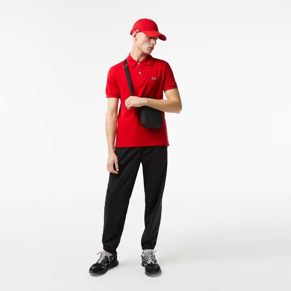 Lacoste Original L.12.12 Slim Fit Petit Pique Algodon Rojas | 3746-SYOCB