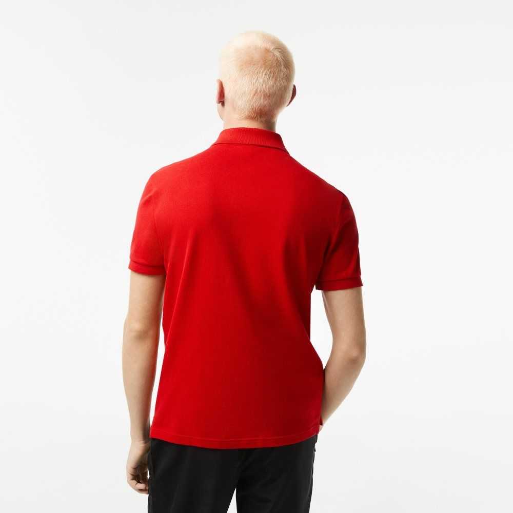 Lacoste Original L.12.12 Slim Fit Petit Pique Algodon Rojas | 3746-SYOCB