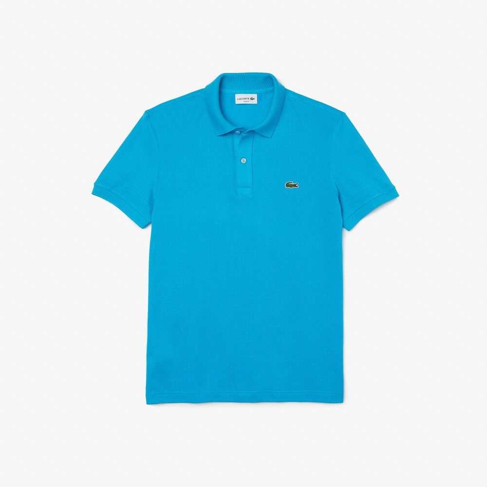 Lacoste Original L.12.12 Slim Fit Petit Pique Algodon Turquesa | 3854-CASHB