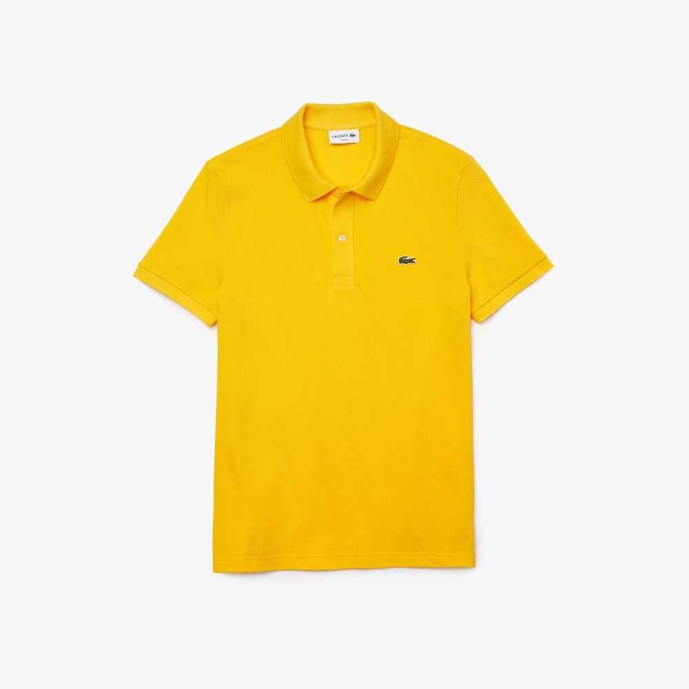 Lacoste Original L.12.12 Slim Fit Petit Pique Algodon Amarillo | 4639-TDRAL