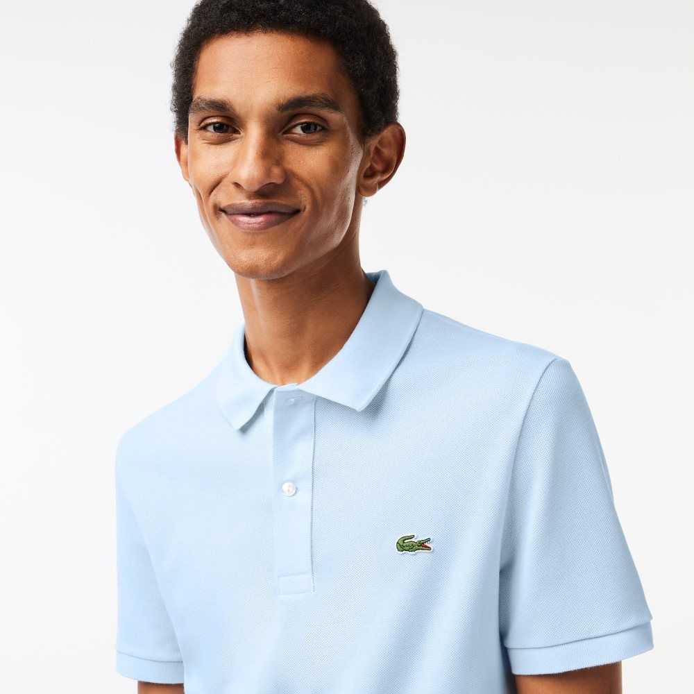 Lacoste Original L.12.12 Slim Fit Petit Pique Algodon Azules Claro | 4951-YGDEZ