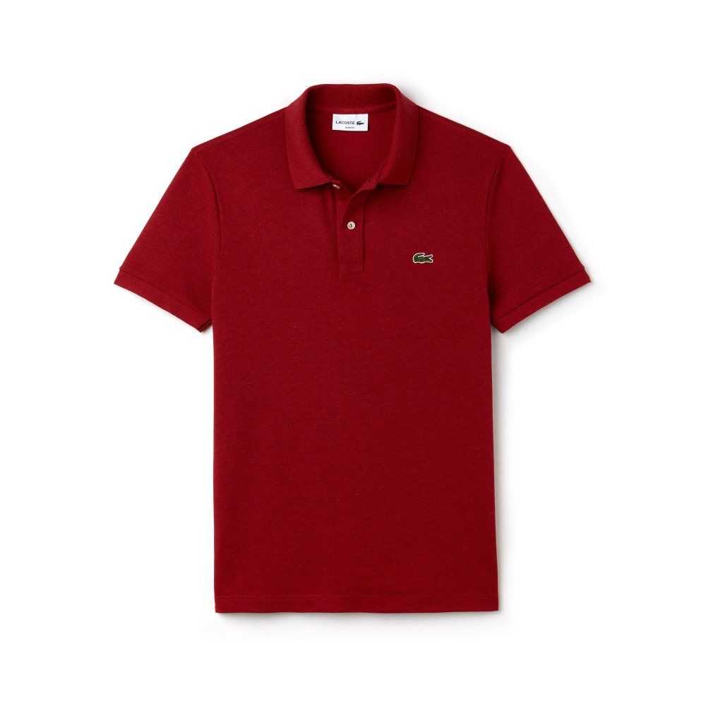 Lacoste Original L.12.12 Slim Fit Petit Pique Algodon Rojas | 5047-KLHJW