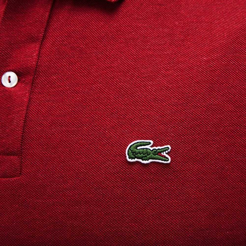 Lacoste Original L.12.12 Slim Fit Petit Pique Algodon Rojas | 5047-KLHJW