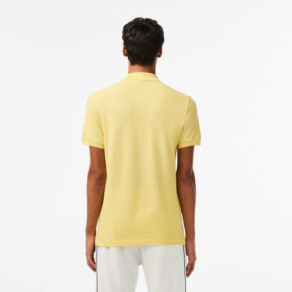 Lacoste Original L.12.12 Slim Fit Petit Pique Algodon Amarillo | 6035-JHDUB