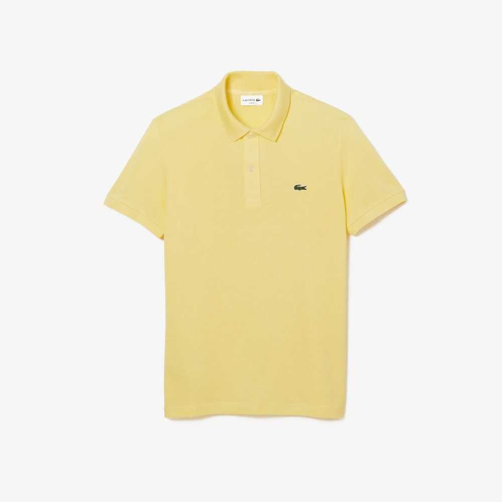 Lacoste Original L.12.12 Slim Fit Petit Pique Algodon Amarillo | 6035-JHDUB