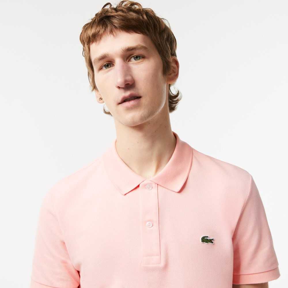 Lacoste Original L.12.12 Slim Fit Petit Pique Algodon Rosas | 6507-NTRVM