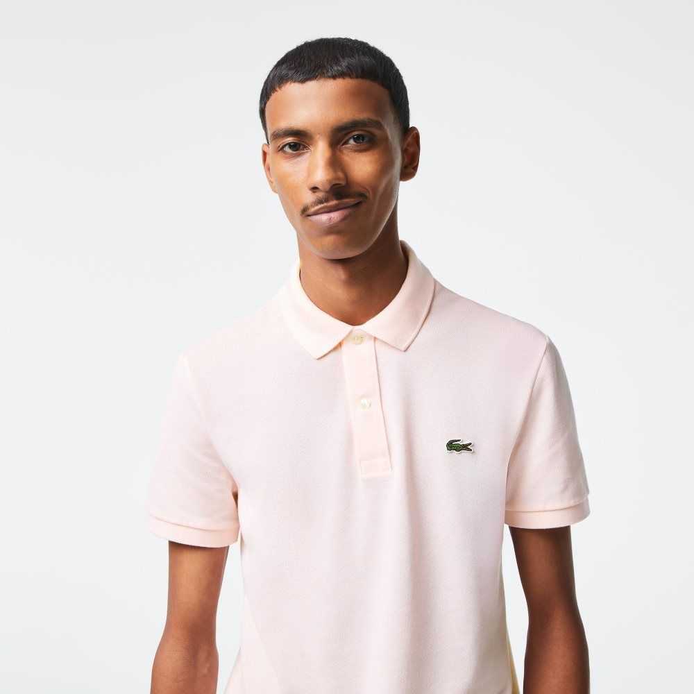 Lacoste Original L.12.12 Slim Fit Petit Pique Algodon Rosas Claro | 6843-UDFEW