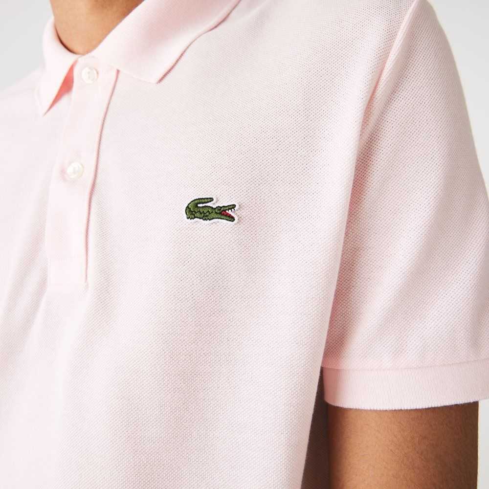 Lacoste Original L.12.12 Slim Fit Petit Pique Algodon Rosas Claro | 6843-UDFEW