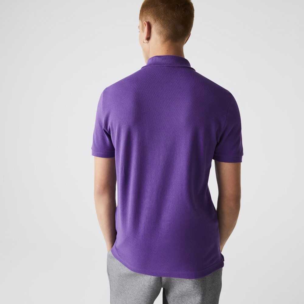 Lacoste Original L.12.12 Slim Fit Petit Pique Algodon Moradas | 7048-EBFKG