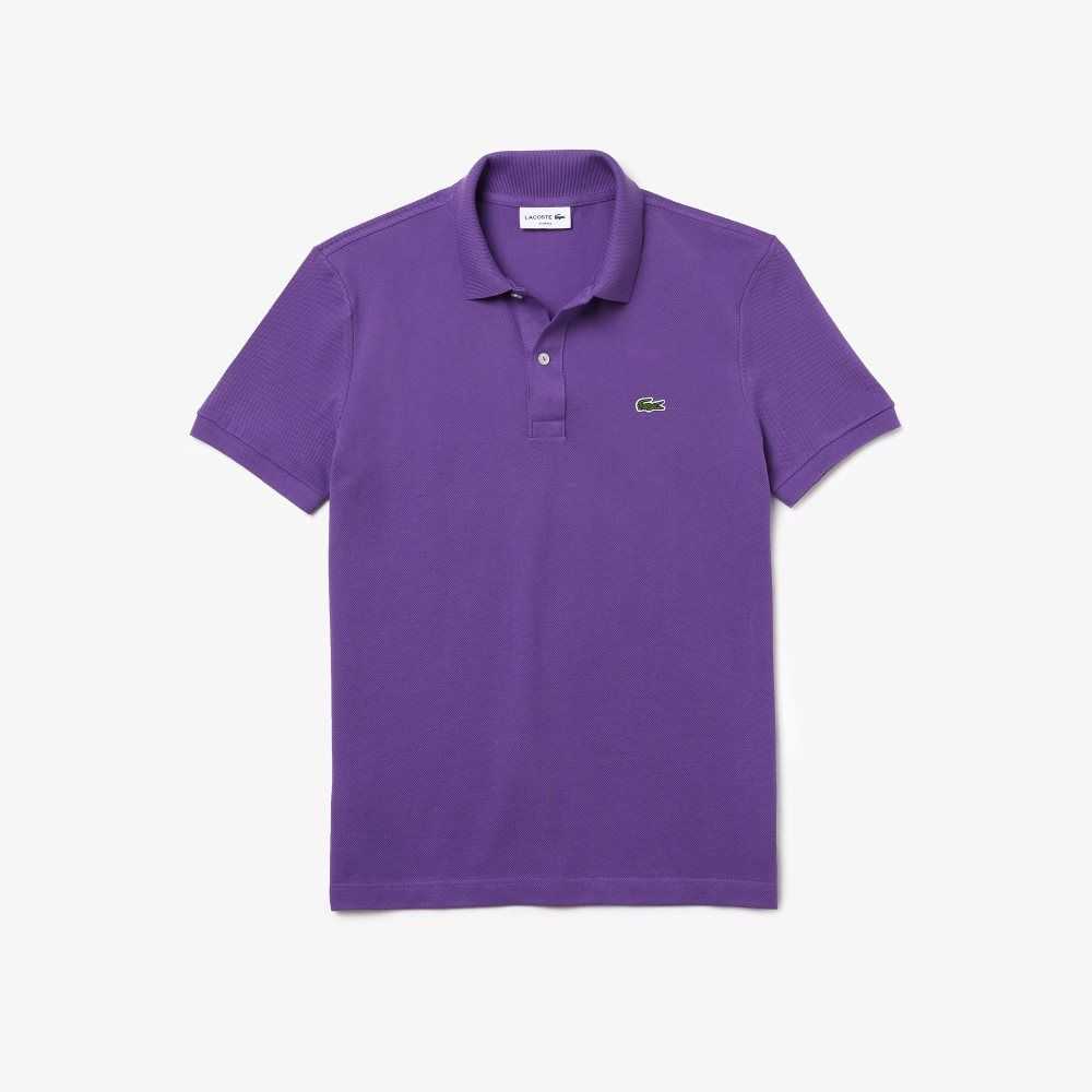 Lacoste Original L.12.12 Slim Fit Petit Pique Algodon Moradas | 7048-EBFKG