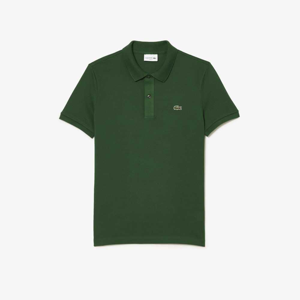 Lacoste Original L.12.12 Slim Fit Petit Pique Algodon Verde | 8142-GNZMC