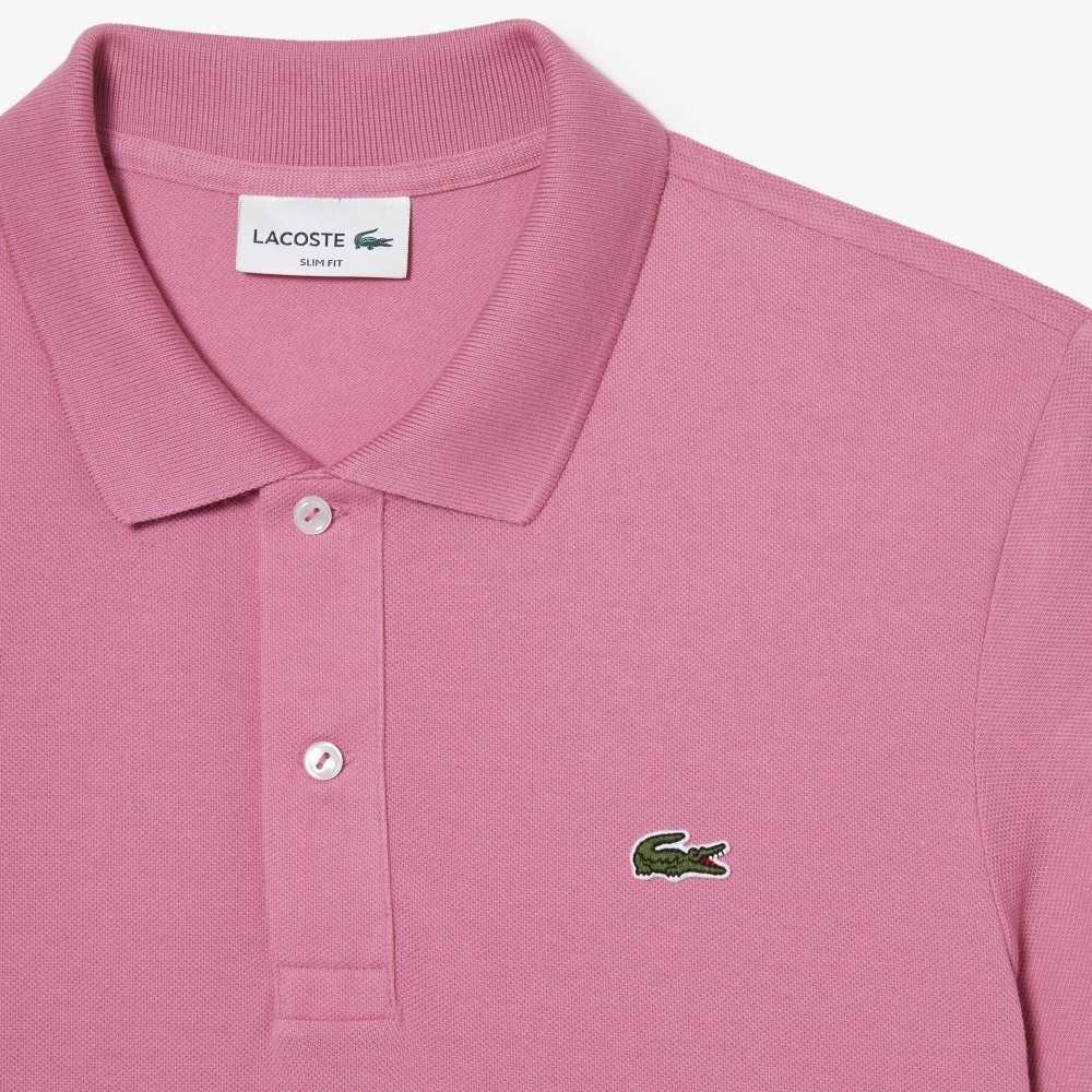 Lacoste Original L.12.12 Slim Fit Petit Pique Algodon Rosas | 8409-DVYQL