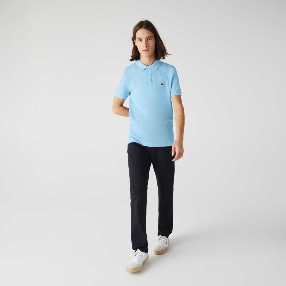 Lacoste Original L.12.12 Slim Fit Petit Pique Algodon Azules Claro | 8463-DNUBC