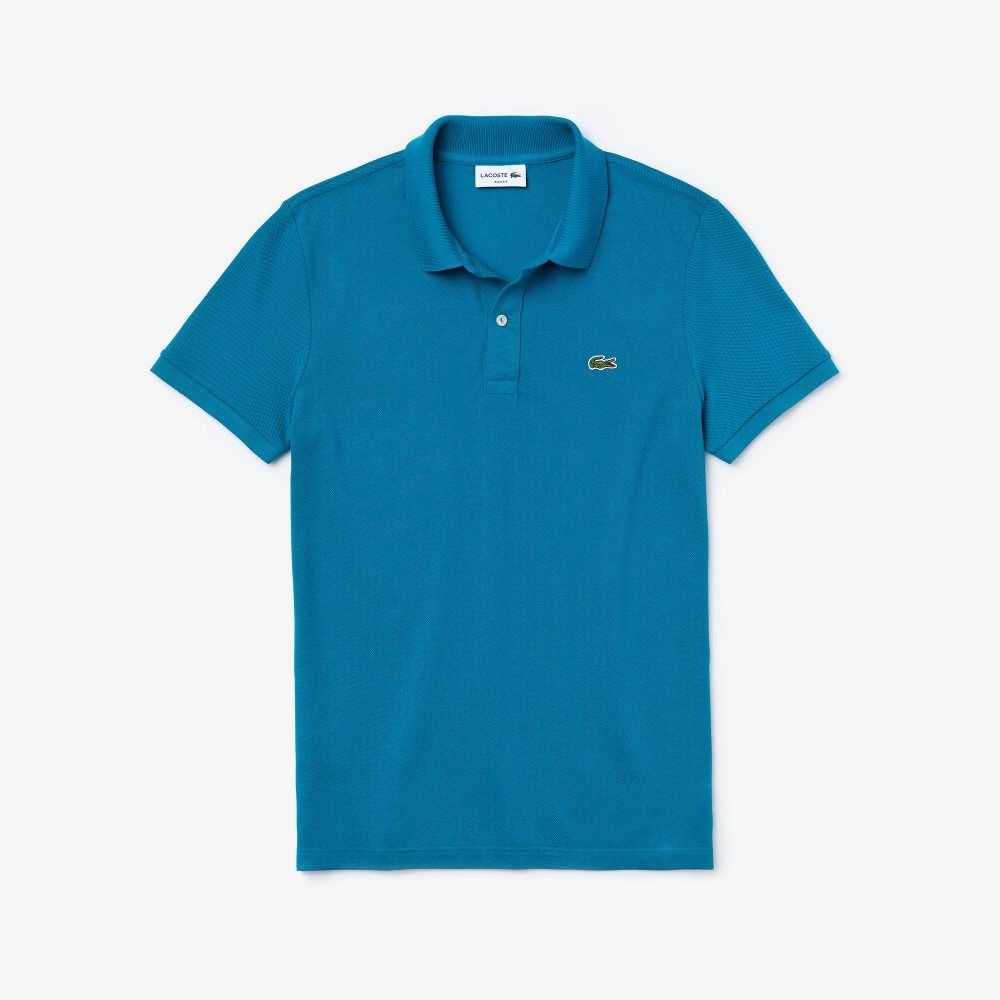 Lacoste Original L.12.12 Slim Fit Petit Pique Algodon Azules | 8964-PAFUG