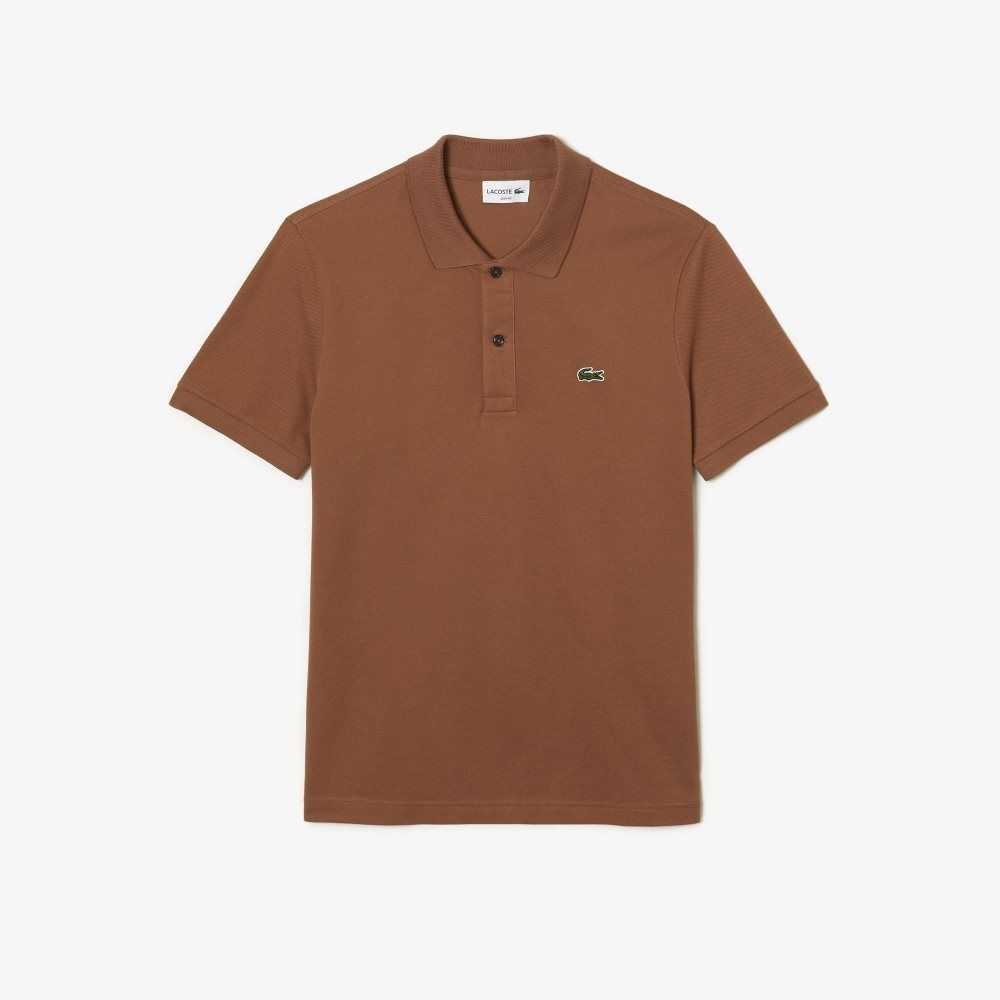 Lacoste Original L.12.12 Slim Fit Petit Pique Algodon Marrones Claro | 9218-ECJBK