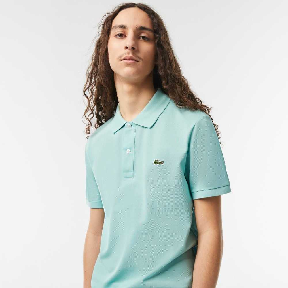 Lacoste Original L.12.12 Slim Fit Petit Pique Algodon Verde Menta | 9362-RLKBG