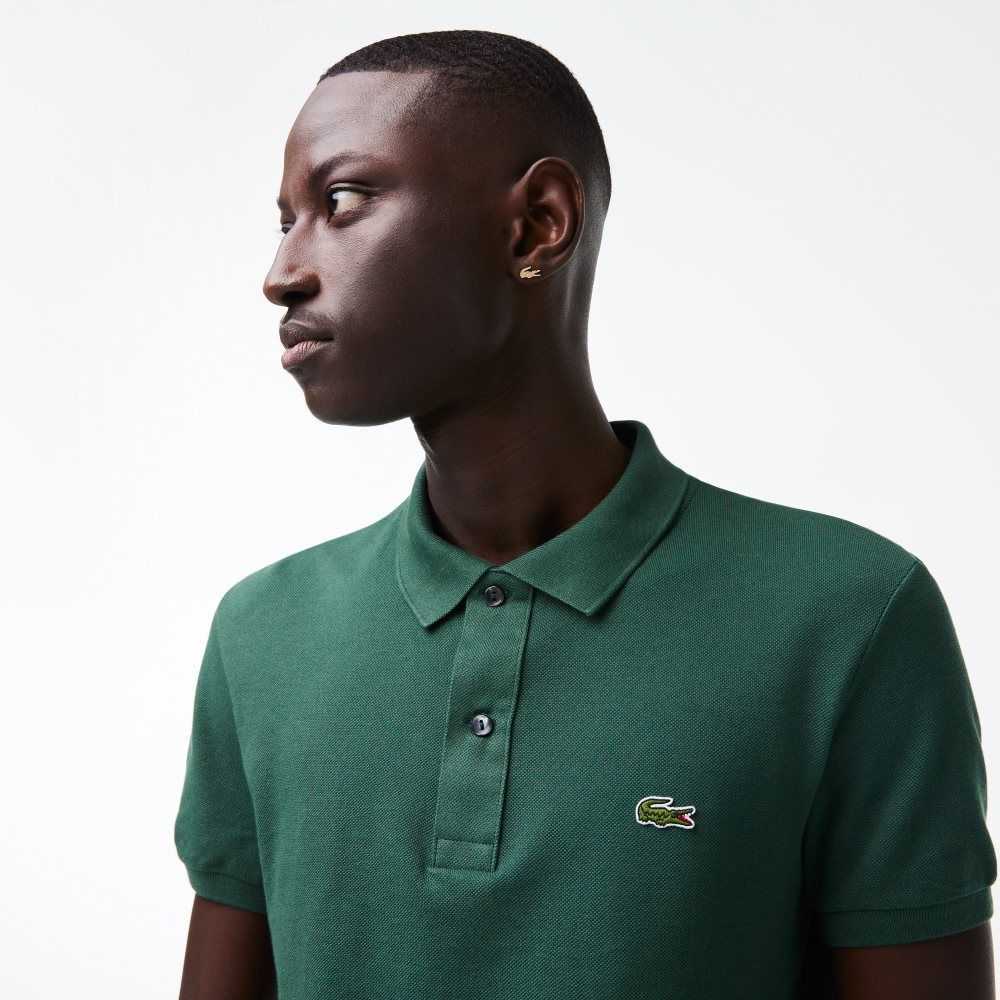 Lacoste Original L.12.12 Slim Fit Petit Pique Algodon Verde | 9670-KYZIN