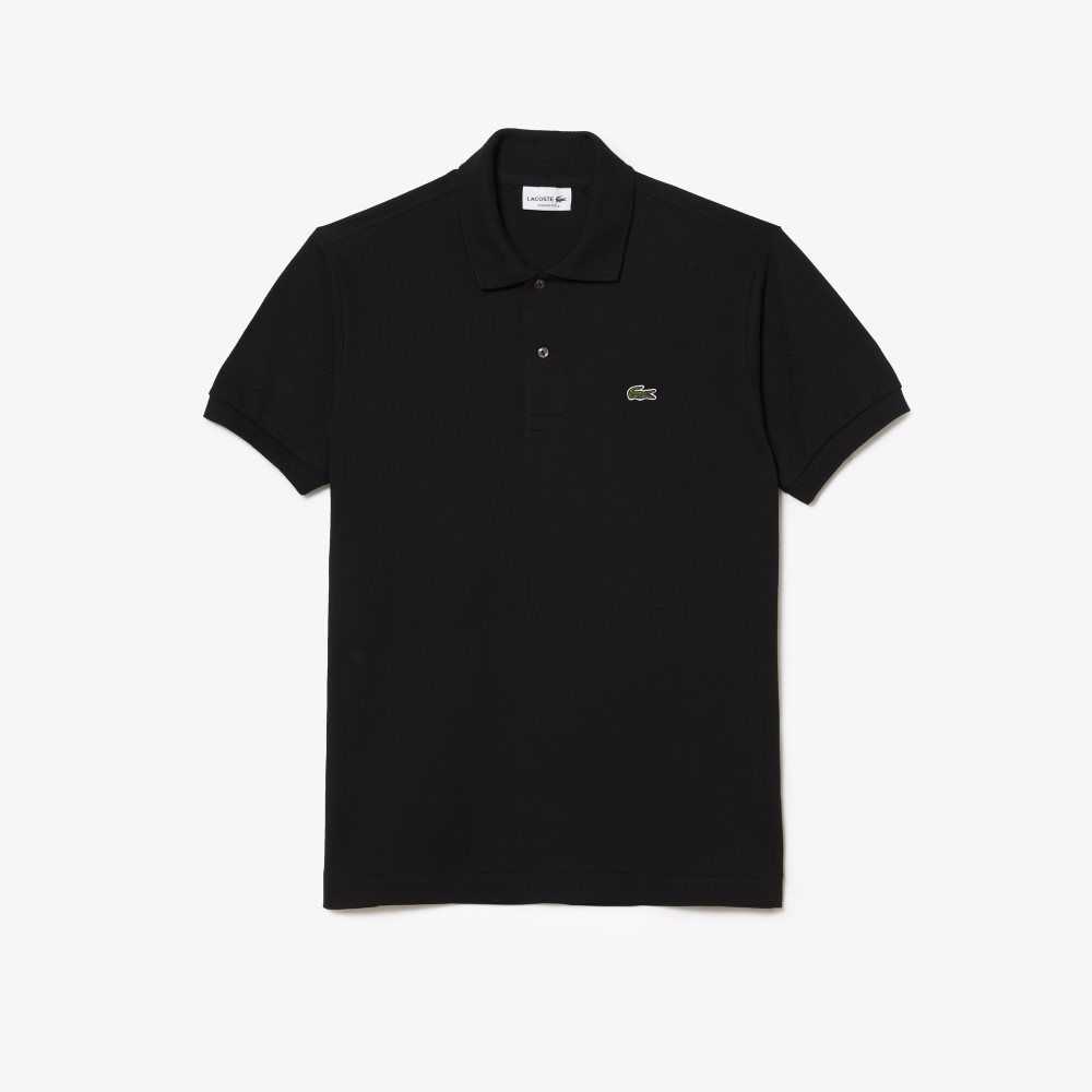 Lacoste Original L.12.12 petit pique cotton Negras | 5904-JHIBZ