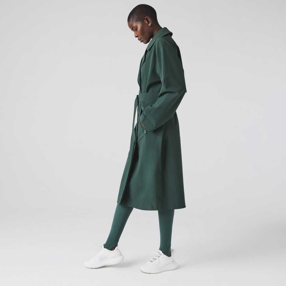 Lacoste Oversized Trench Coat Verde | 5498-GJVAD