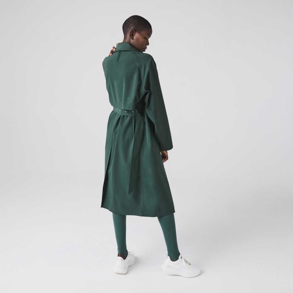 Lacoste Oversized Trench Coat Verde | 5498-GJVAD